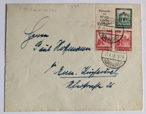 Orts einschreiben 1932 - orts-einschreiben,