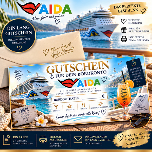Aida bordkonto gutschein - aida, |