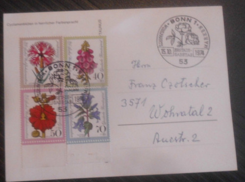 Bund fdc 818 821 - bund,