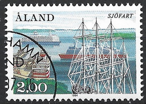 Aland schifffahrt gestempelt - aland,