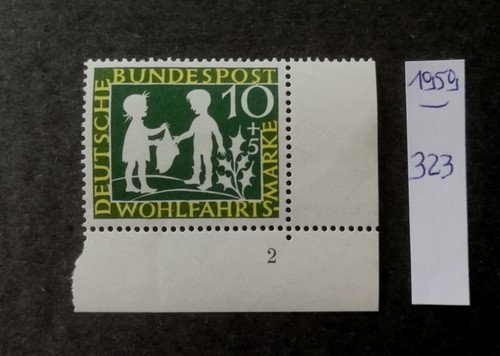 Bund brd 1959 323 ecke - brd,