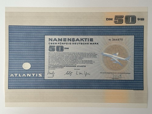 Atlantis namensaktie dm - 50,