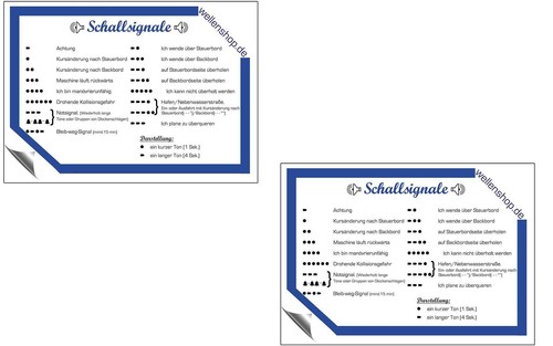 Aufkleber schallsignale - aufkleber,