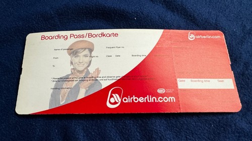 Air berlin ticket blanko - ticket,