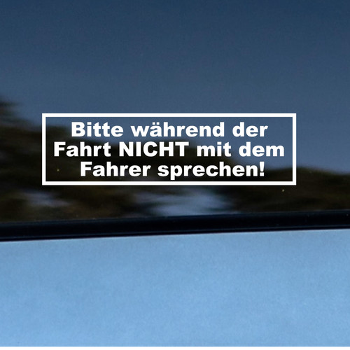 Fahrer aufkleber während - fahrer, der